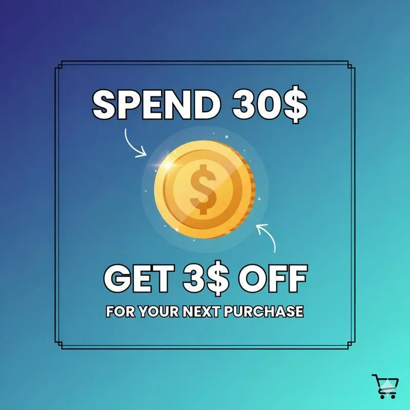 Spend $30, Get $3 Off For Your Next Purchase