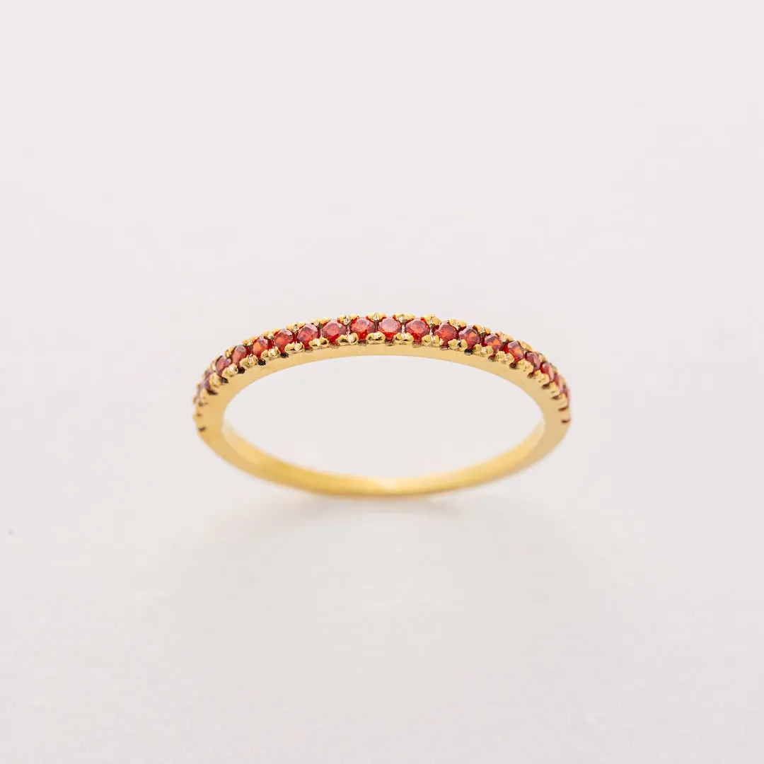 Birthstone Stacking Eternity Ring