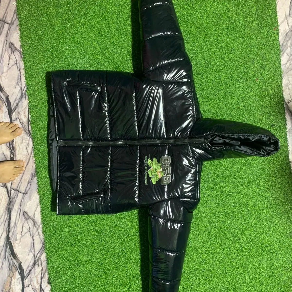 Don’t Go Broke Black Bubble Coat
