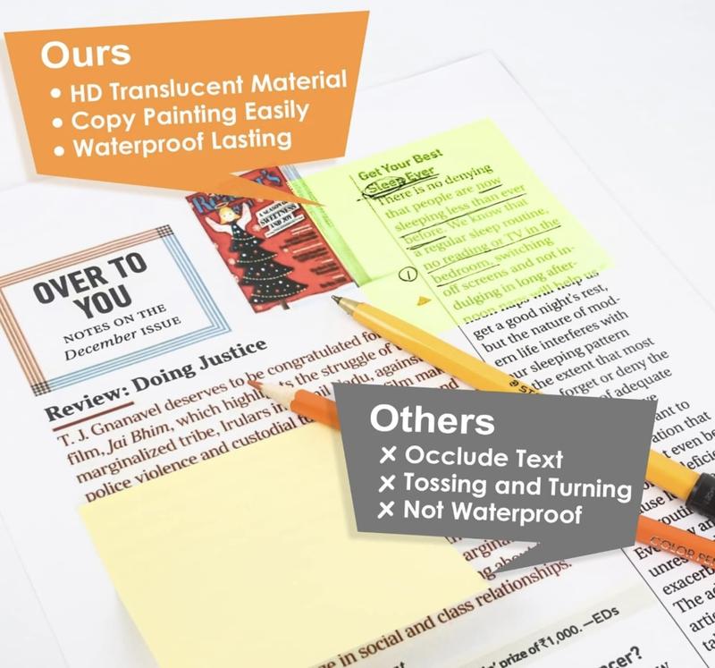 Transparent Sticky Notes 50pcs