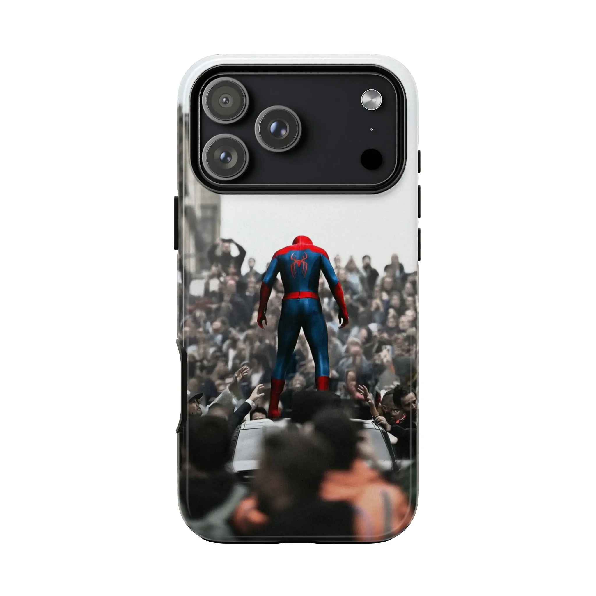 Red Superhero Standing Crowd phone case | Tough Cases