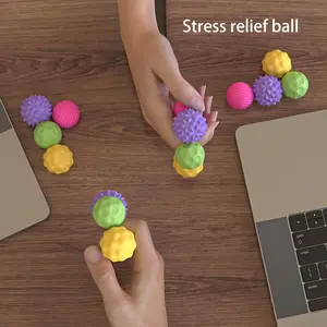 Hand Exercise Grip Strengthener Set, 4/8 Counts Texture Sensory Stress Relief Toy, Finger Exerciser, Office, Car, Travel Hand Strengthener Set