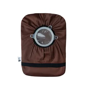 Brown Elastic Ostomy, Colostomy, Ileostomy Bag Cover