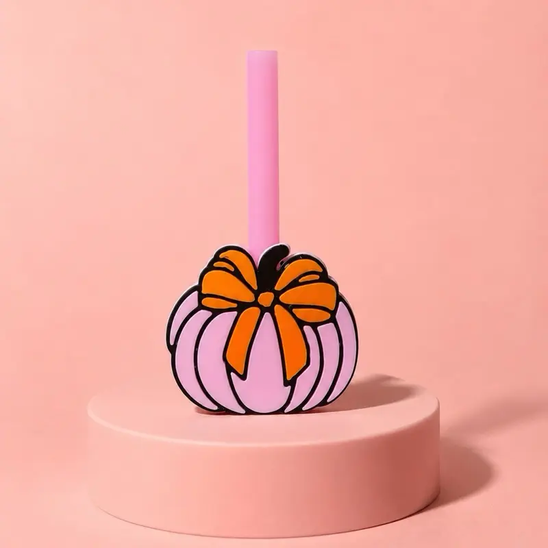 Bow Pumpkin Straw Topper
