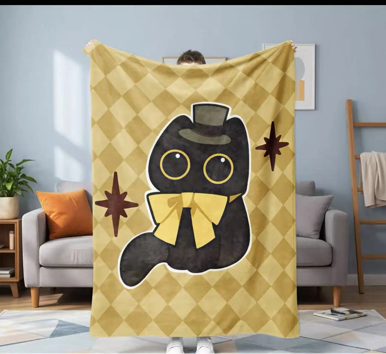 Customized Digital Printing Graphic Print Soft Fashion Flannel Blanket - All Seasons Personalized Blanket for Office Employees, Household Sofa Use, Lunch Break Naps