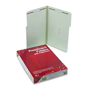 Smead 212 MAIN Pressboard File Folder (19931 Model) - 2 Fasteners, 1 in. Expansion, 1/3 Cut Top Built-In Tabs, Legal Size, GG, 25 per Box, Office Filing Supplies, Office Accessories, Built-In Tabs Folders
