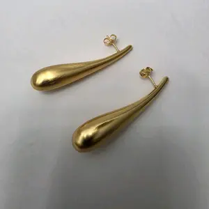 #355. 18K Gold Plated Bold Drop Earring  Unique  High quality  Water Resistant  Hypoallergenic  Nickel Free Every day,  Party .