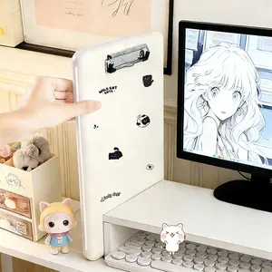 File Box with Clipboard & Perforated Reading Stand 13.97X9.84" inches Includes Tape Dispenser for Organizing Documents