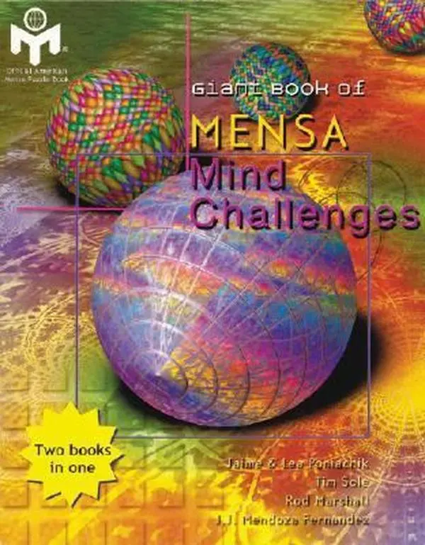 USED-Giant Book of Mensa Mind Challenges by Jaime Poniachik (Paperback)