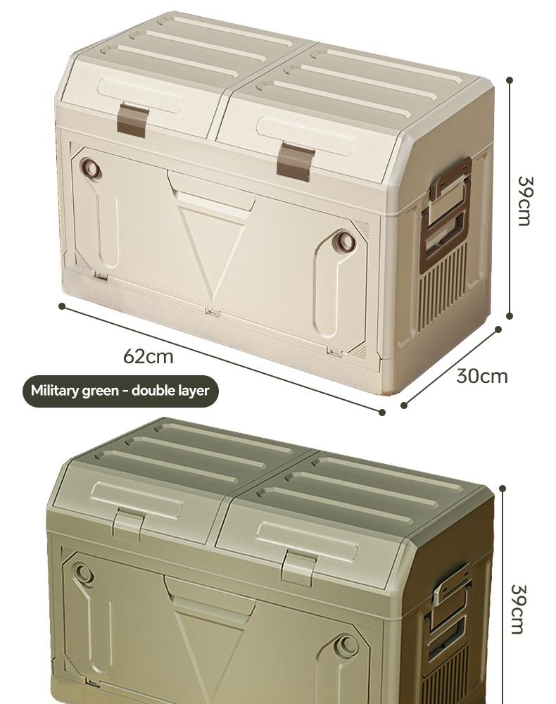 Miaoli 1PC Stackable Outdoor Multi-Purpose Storage Box - Durable, Portable Container for Camping Gear, Camping Accessories