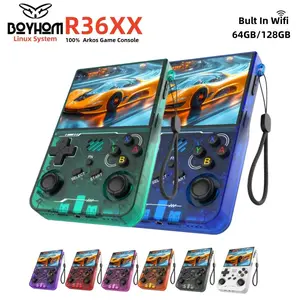 Boyhom Arkos R36xx Retro Compact Handheld Game Console with Linux System, Rechargeable Portable Console, 3.5 Inch IPS Display, 15000+ Games for Gaming Enthusiasts