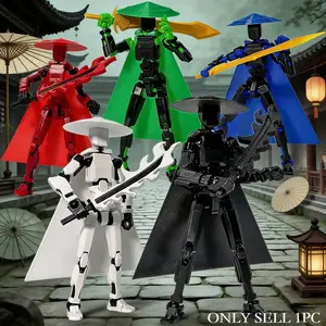 T13 Multi-Jointed Action Figure Model, Anime Figures, Art Collectible, Desktop Decoration, Various Colors, High-Quality DIY Transformable Toy, Articulating Figures, Articulated Figures