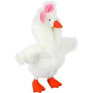 7in/17.78cm Desktop Goose Clothes, Cute Easter Bunny Desk Goose Outfit Mini Magnetic Toy Decor Accessories for Desk Porch Statue (Only Clothes)