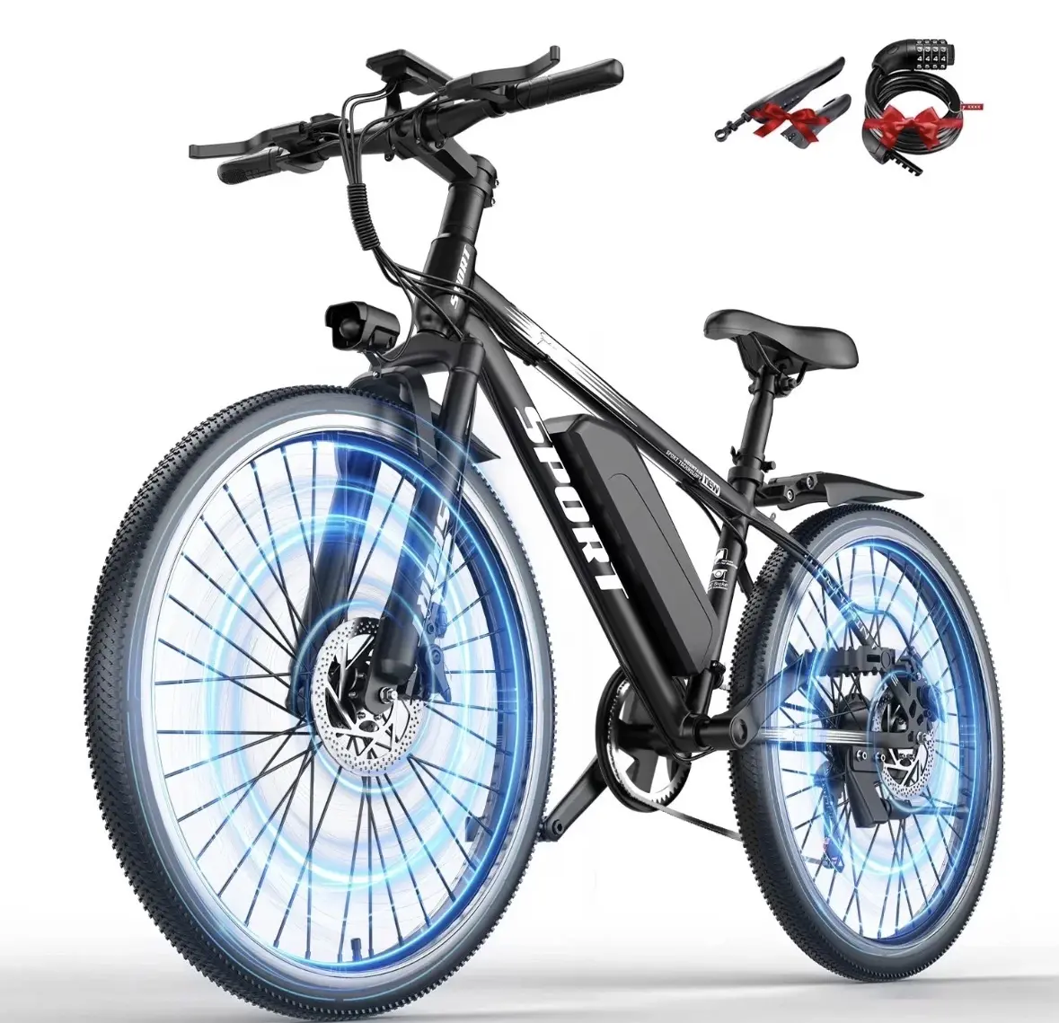 Electric Bike for Adults 26" E-bike 25MPH
