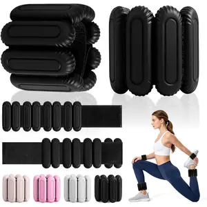 Wrist Weights for Women & Men, 2lb Silicone Wrist Ankle Weights for Pilates, Yoga, Running and Strength Training Comfortable Weighted Bracelet Arm Leg Weights for Fitness, Walking, Gym