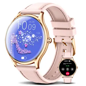 Fashionable Smart Watches for Women(Answer/Make Call), 1.43” AMOLED Screen Smartwatch with Music Play 100+ Sports Modes Digital Smart Watch for Android Phones