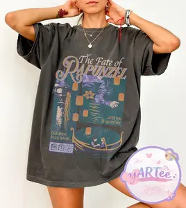 Rapunzel The Fate of Rapunzel Shirt, Vintage Tangled Lanterns Tee, I Sat Alone In My Tower Shirt