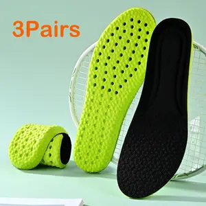 3 Pairs Unisex Insoles Light Soft Breathable for Sneakers & Casual Shoes with U Heel Design & Thickened Heel for Shock Absorption 50804