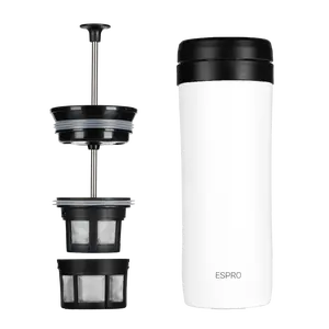 Espro P1 Travel Coffee Press - Compact French Press for Daily Commute & Travel - Portable & Stylish Design Espro P1 Travel Coffee Press - Compact French Press for Daily Commute & Travel - Portable & Stylish Design
