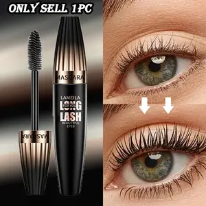 Quick-Dry Mascara Waterproof Smudgeproof Voluminous Curl Long-Lasting No Smear No Clumps Beginner Mascara Natural Separated Look