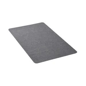 VEVOR Chair Mat, Summervibes,Summervibes, 55 x 35-inch Office Chair Mat for Hard Floors, Floor Protector for Rolling Chairs, Polyester Surface, Non-Slip & Easy to Clean, Smooth Glide Under Desk Rug for Home Office (Dark Grey)