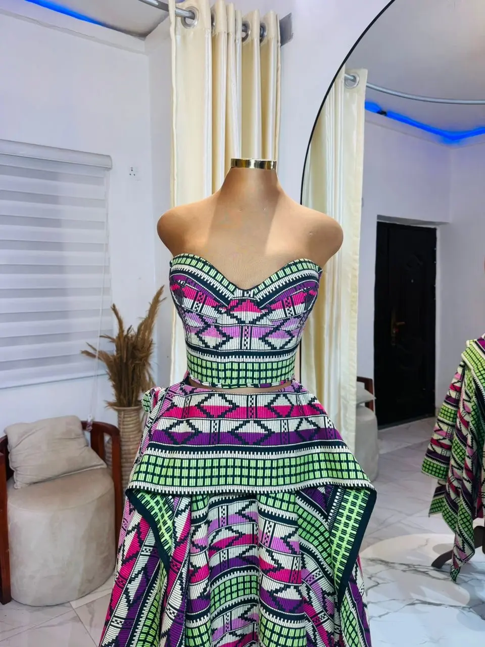 Handkerchief skirt with top