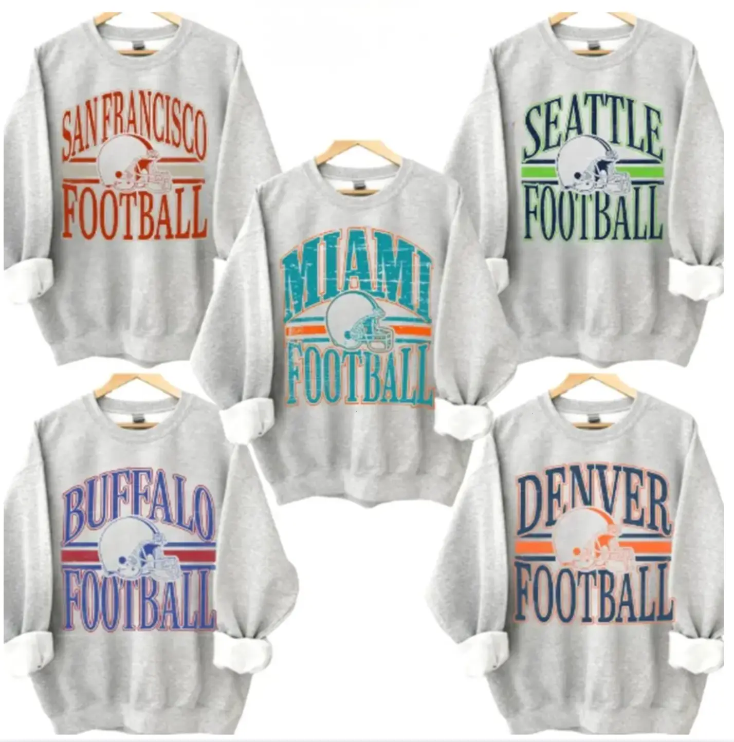 [Sale 50% off] Vintage All Team Football Unisex Sweatshirt, Retro Football Game Day Shirt, Gift Shirt for Football Fans, Game Day Outfit