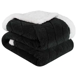 Superior Reversible Jacquard Fleece Blanket -Throw