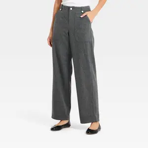 Women's Mid-Rise Flannel Utility Pants - Universal Thread