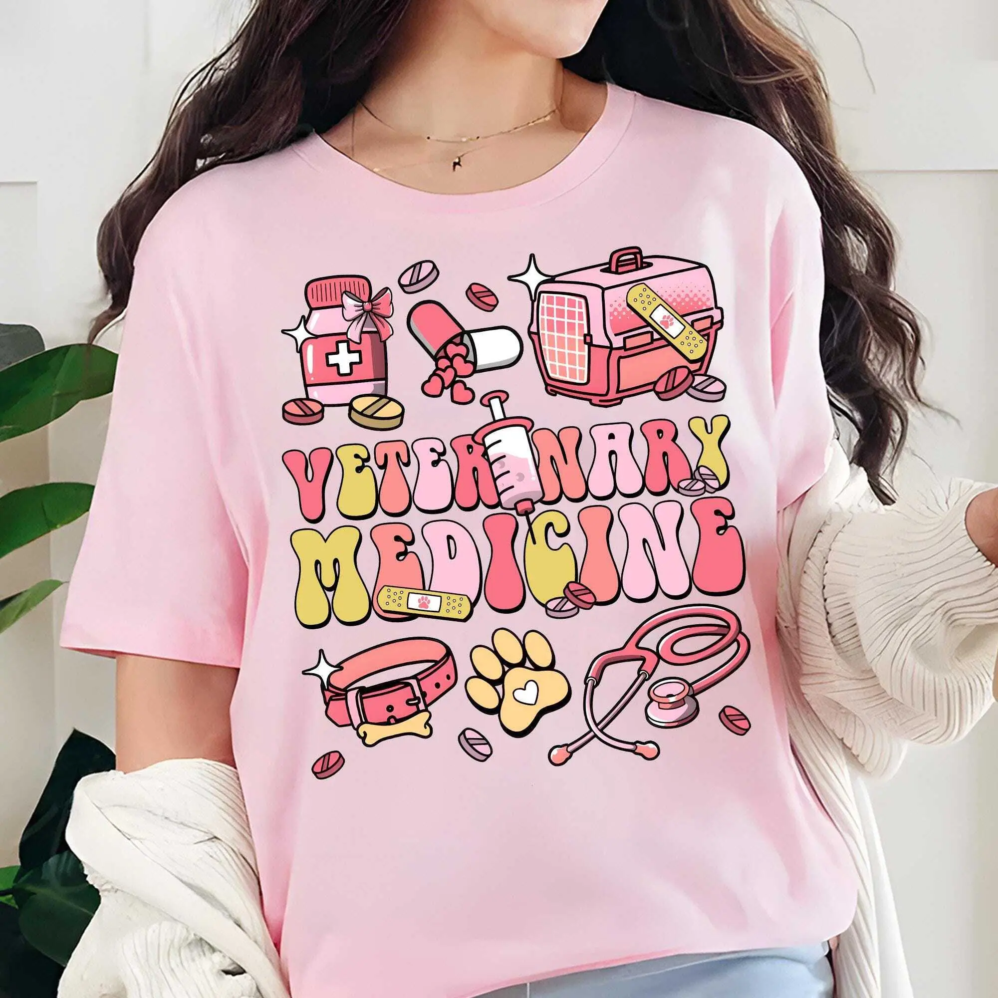 Funny Veterinary Medicine T-Shirt / Sweatshirt / Hoodie, Vet , Animal Doctor Gift for Veterinarian Gift for Vet Tech, Veterinary Medicine Shirt Cotton Crewneck