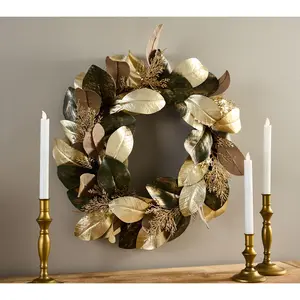 23" Magnolia Leaf Holiday Wreath by Lauren McBride