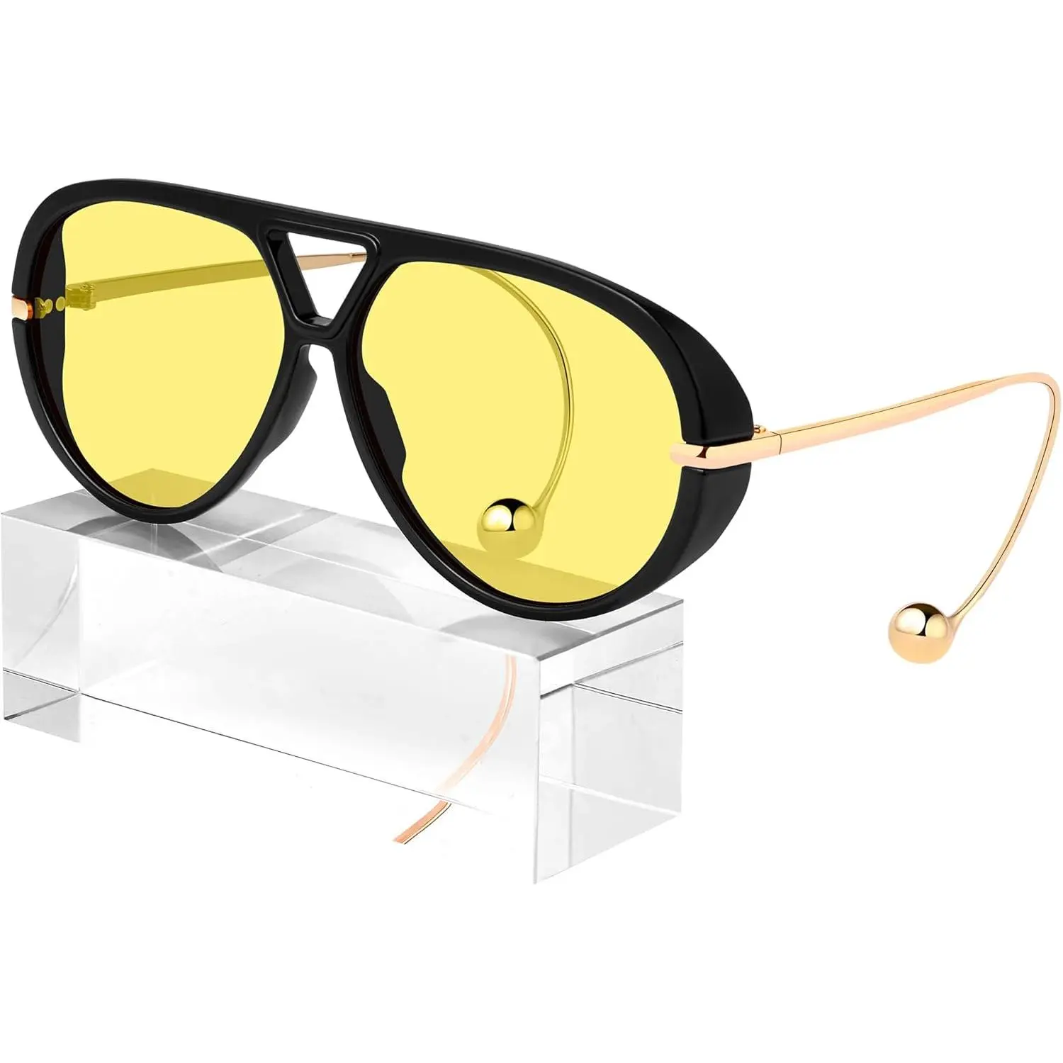 Retro Oversized Aviator Polarized Sunglasses Shield Large UV Protection Amazon.com: SOJOS Trendy Oversized Polarized Aviator  main image 2