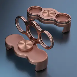 Square Back Clip Dual Ring Magnetic Metal Foldable Magic Ring Lazy Desktop Phone Finger Holder