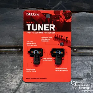 D'Addario PW-CT-12TP Micro Headstock Tuner - Twin Pack