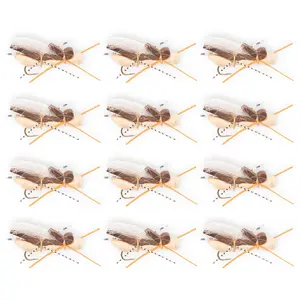 Floating Feather Supply Foam Hopper Fly – Grasshopper Terrestrial Trout Size 10