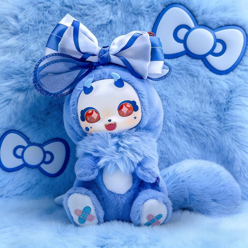 BoBoCo V1-Cute Fluffy Plush Toy. plush blind  box.  Glue Face Plush Toy. Sweet Plush doll. .Unique Design for Collectors and Fans of the Series Blindbags Random Surprise Set