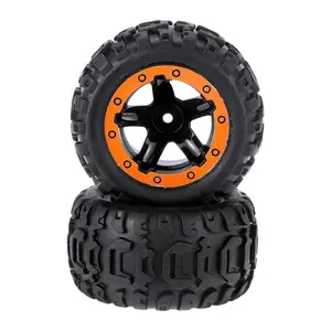 2Pack of 1/16 Wheels Tires Spare for HBX 16889 Vehicles DIY Accs Model Buggy
