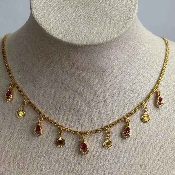 Gold Plated Chains with Charms - Casual Chain & Link Costume Jewelry Accessory, Elegant Modern Versatile Accessories for Anniversary, Daily Occasions