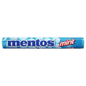 3x Mentos Mint Chewy Mints Sugar Free Candy - Fresh Breath Mints Snack Treats 1.32oz