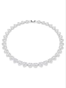 S925 Sterling Silver Heart Shaped Chain Necklace, Fashion Jewelry for Party, Daily Clothing Decor, Trendy All-match & Exquisite Jewelry for Birthday Gift, Love Heart Necklace