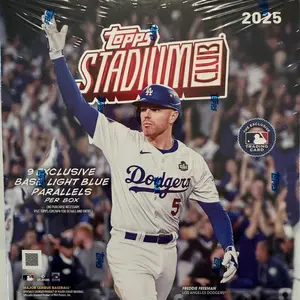 2025 Topps Stadium Club Baseball - Mega Box - 8 Cards per Pack, 18 Packs per Box  9 Exclusive Light Blue Parallels per Box