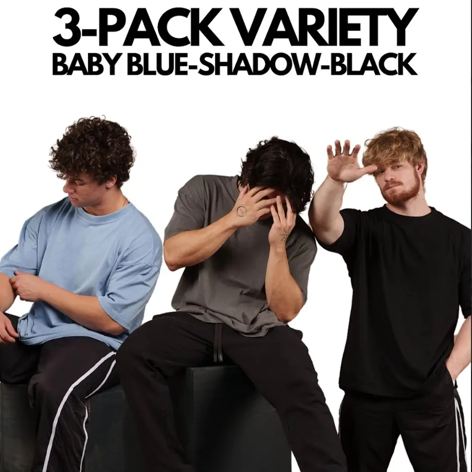 3 PK Variety (Black-BabyBlue-Shadow)