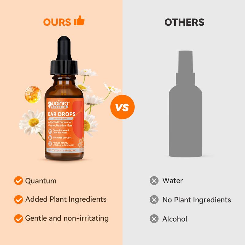 LOVILDS™ Dog & Cat Ear Infection Treatment Quantum Silver Ear Drops for Healthy, Happy Ears