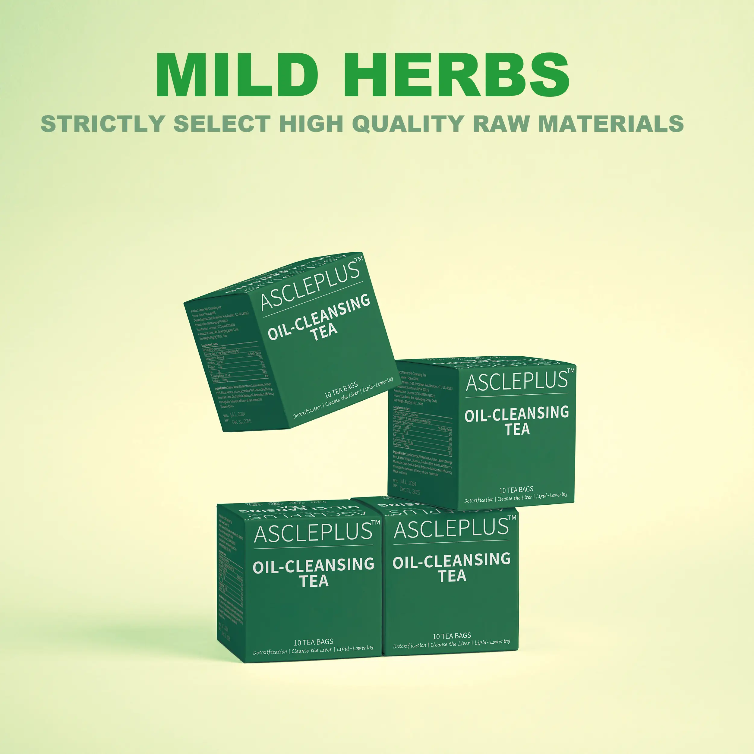 Lung Detox Tea, NXQ, Belly Relief Herbal Tea – 9 Herbs Including Cassia Seed & Wax Gourd – Supports Post-Meal Comfort & Regularity – 10 Tea Bags[11-1]