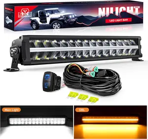 Nilight LED Light Bar with Amber DRL 19 Inch 150W Offroad Light Anti-Glare Flood Spot Combo LED Driving Light IP68 w/ 14 AWG DT Connector Wiring Harness for Pickup Truck SUV ATV UTV Boat 4x4 Automotive  dealsforyoudays