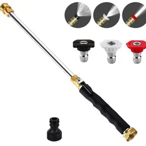 Jet Nozzle Power Washer for Garden Hose, Includes 3 High-Pressure Nozzles and Quick Connectors High Pressure Washer Tools