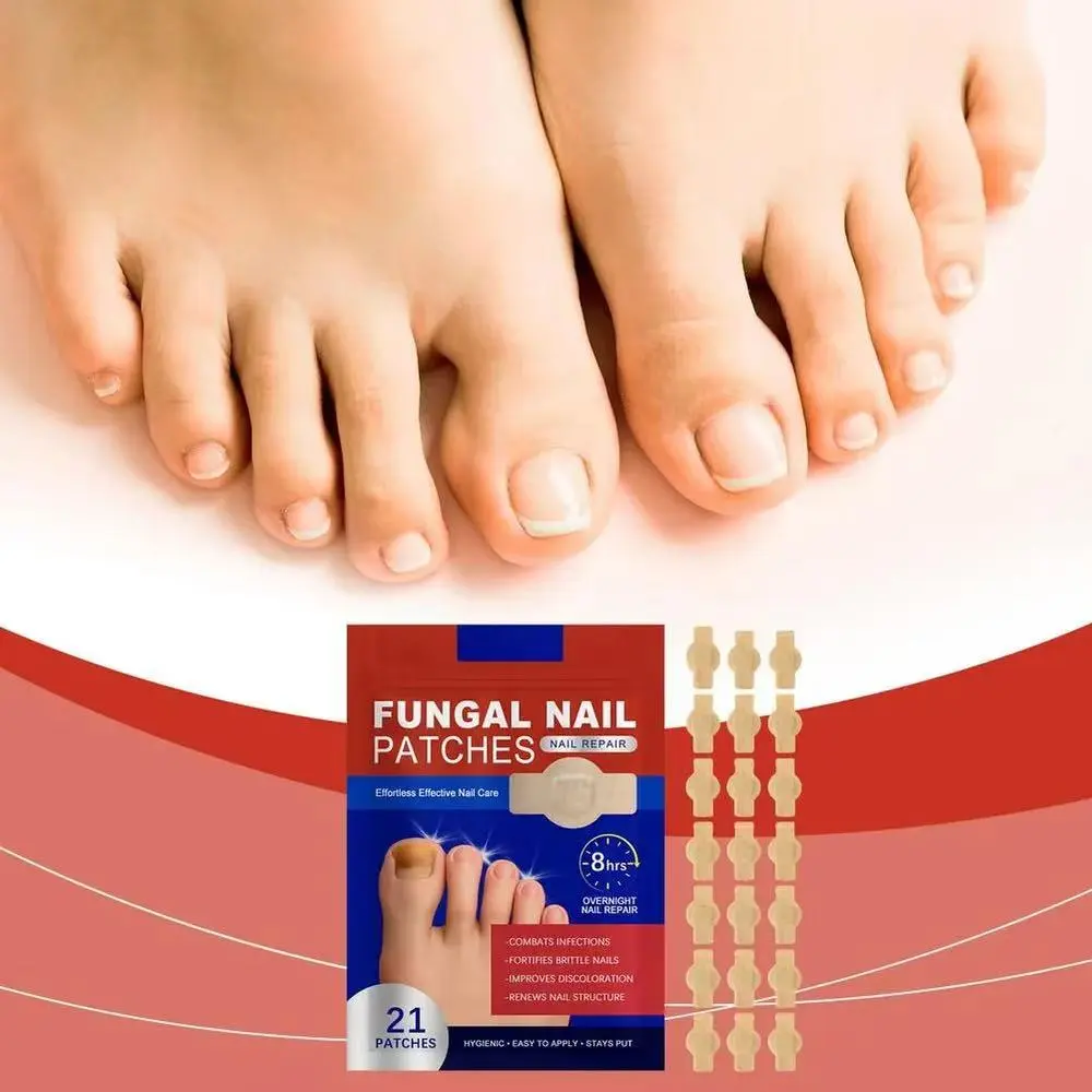 Fungal Toenail Repair Adhesive Patches - Gentle Nail Care Treatment for Brittle, Thick Toenails, Daily Easy Application for Non-Healing Nails, Peel, Apply Easily, Brittleness Fix, Toenail Care