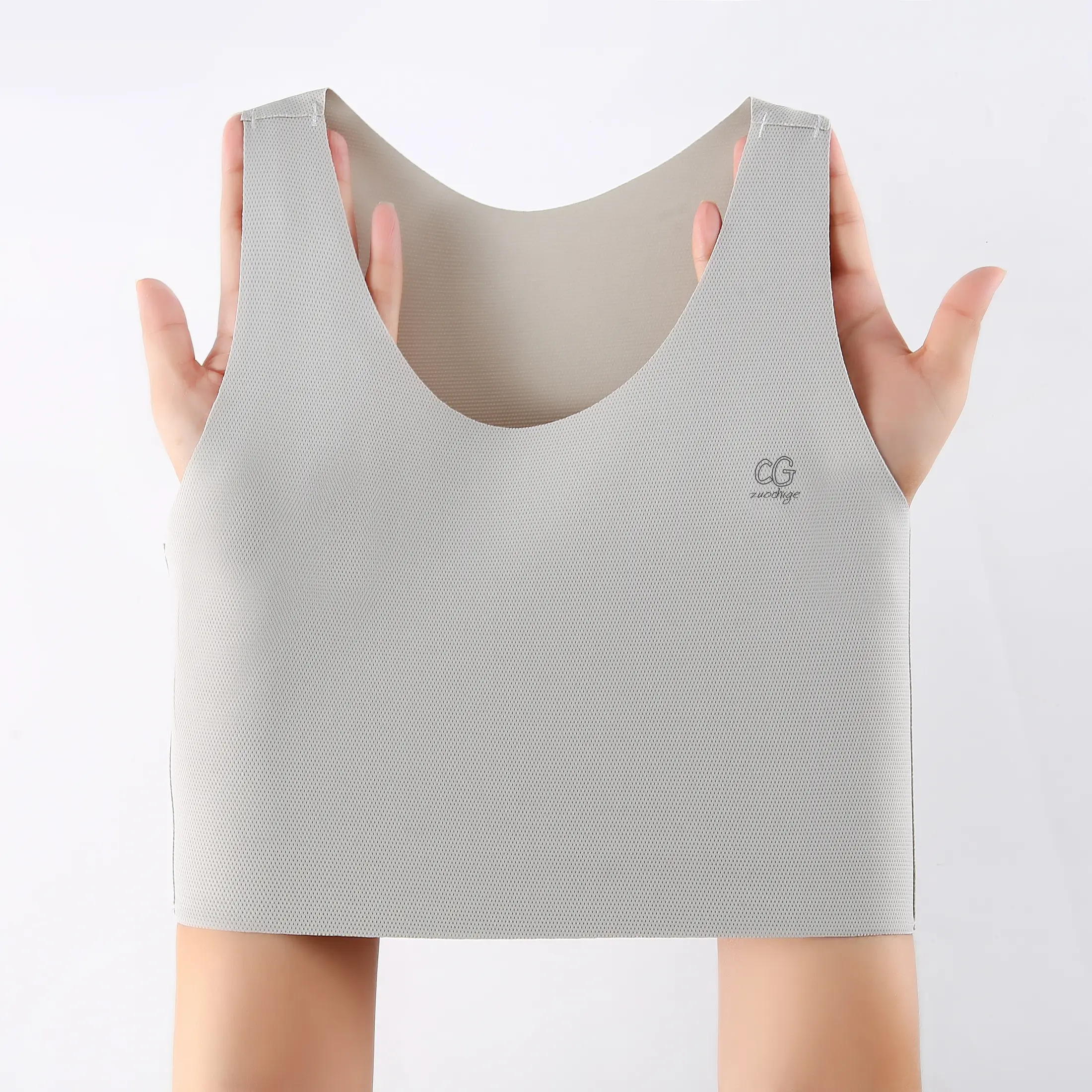 Women's Compression Chest Binder, Seamless Nylon Spandex Top with Spaghetti Straps for a Comfortable, Breathable All-Day Fit