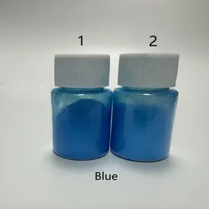 2 Pieces Blue Mica Powder Set, Jewelry Casting, Epoxy Resin Metallic Pigment, Soap Making, Nail Art, Candle Crafting, DIY Crafts, 10g Per Bottle