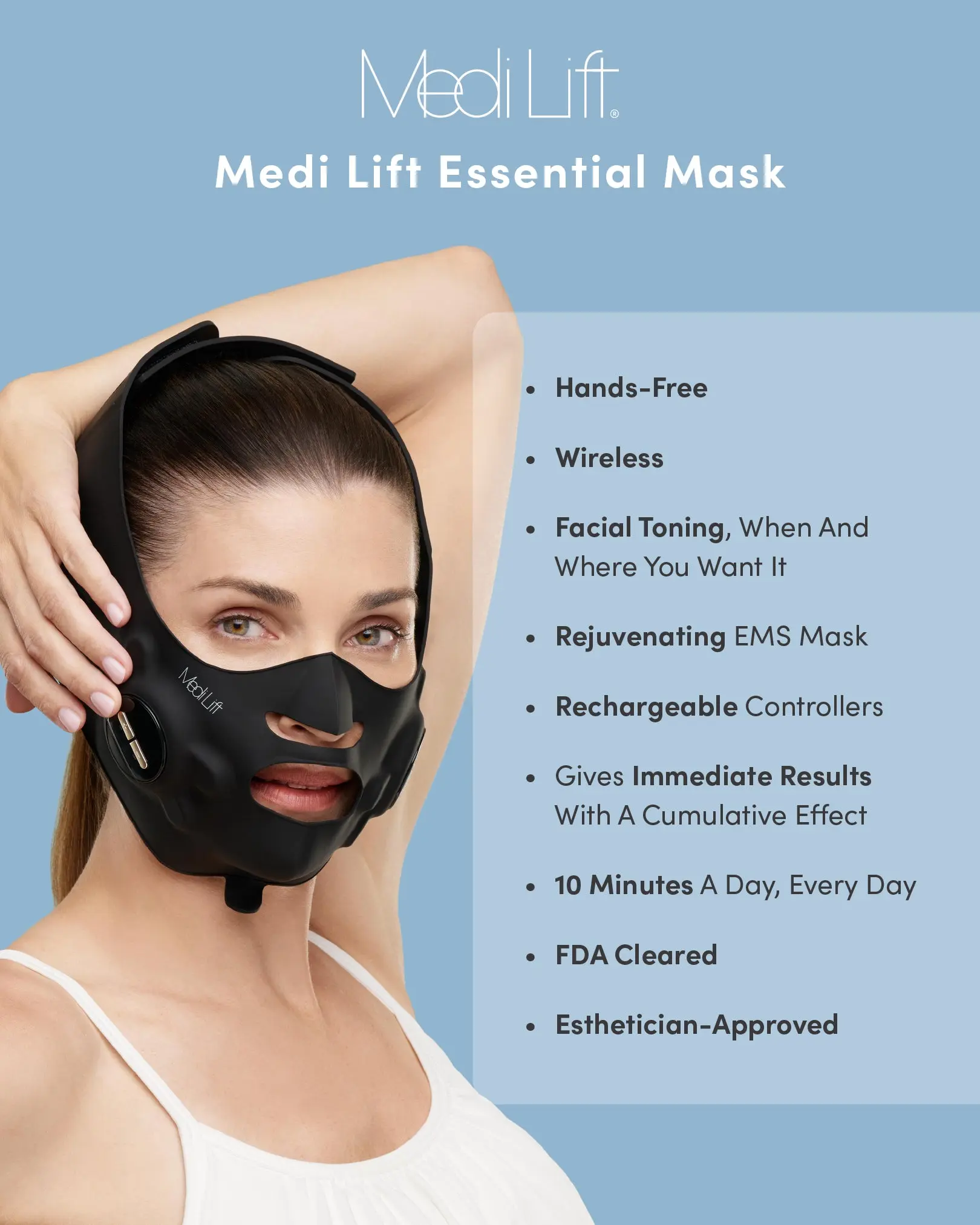 Medi Lift Essential Mask - FDA-cleared, hands-free firming and
